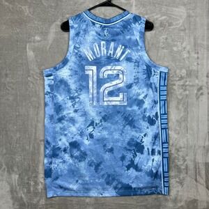 Nike Memphis Grizzlies Ja Morant Select Series Jersey Blue Tie Dye Mens L 48